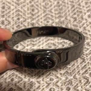 COACH bracelet - gunmetal, shiny finish